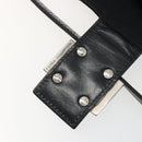 FENDI Hand Bag cotton Black Silver Auth mr2595-9
