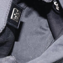 FENDI Hand Bag cotton Black Silver Auth mr2595-10