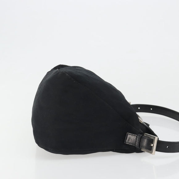 FENDI Hand Bag cotton Black Silver Auth mr2595