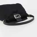 FENDI Hand Bag cotton Black Silver Auth mr2595-7