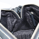 CHANEL Chain Shoulder Bag Lamb Skin Navy Silver CC Auth mr2596A-18