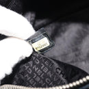 CHANEL Chain Shoulder Bag Lamb Skin Navy Silver CC Auth mr2596A-21