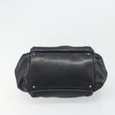 CHANEL Chain Shoulder Bag Lamb Skin Navy Silver CC Auth mr2596A-9
