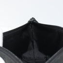GUCCI GG Canvas Hand Pouch Black Silver 07198 Auth mr2600A-18