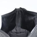 GUCCI GG Canvas Hand Pouch Black Silver 07198 Auth mr2600A-19