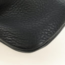 HERMES Rodeo Shoulder Bag Leather Black Gold Auth mr2602V-12