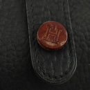 HERMES Rodeo Shoulder Bag Leather Black Gold Auth mr2602V-16