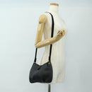 HERMES Rodeo Shoulder Bag Leather Black Gold Auth mr2602V-23