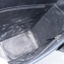 CHANEL Hand Bag Patent Leather Black Silver CC Auth mr2603A-17