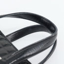 CHANEL Hand Bag Patent Leather Black Silver CC Auth mr2603A-8