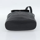 CHANEL Shoulder Bag Leather 2way Black Gold CC Auth mr2604V-5