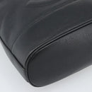 CHANEL Shoulder Bag Leather 2way Black Gold CC Auth mr2604V-16