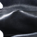 CHANEL Shoulder Bag Leather 2way Black Gold CC Auth mr2604V-19