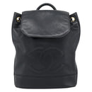 CHANEL Shoulder Bag Leather 2way Black Gold CC Auth mr2604V-13