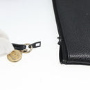 CHANEL Shoulder Bag Leather 2way Black Gold CC Auth mr2604V-12