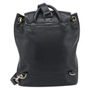 CHANEL Shoulder Bag Leather 2way Black Gold CC Auth mr2604V-2