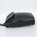 CHANEL Shoulder Bag Leather 2way Black Gold CC Auth mr2604V-3