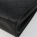 CHANEL Matelasse Shoulder Bag Leather Black Gold CC Auth mr2606V-12