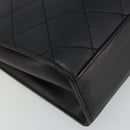 CHANEL Matelasse Shoulder Bag Leather Black Gold CC Auth mr2606V-13