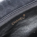 CHANEL Matelasse Shoulder Bag Leather Black Gold CC Auth mr2606V-15
