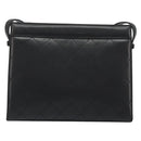 CHANEL Matelasse Shoulder Bag Leather Black Gold CC Auth mr2606V-2