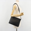 CHANEL Matelasse Shoulder Bag Leather Black Gold CC Auth mr2606V-23