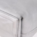 CHANEL Cococoon Tote Bag Leather Silver CC Auth mr2607-14