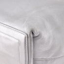 CHANEL Cococoon Tote Bag Leather Silver CC Auth mr2607-16