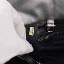 CHANEL Cococoon Tote Bag Leather Silver CC Auth mr2607-12