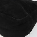 FENDI Hand Bag Suede Black Silver Auth mr2611A-9