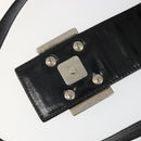FENDI Hand Bag Suede Black Silver Auth mr2611A-10