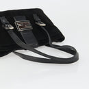 FENDI Hand Bag Suede Black Silver Auth mr2611A-7