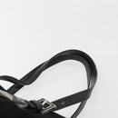 FENDI Hand Bag Suede Black Silver Auth mr2611A-8