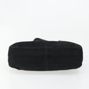 FENDI Hand Bag Suede Black Silver Auth mr2611A-5