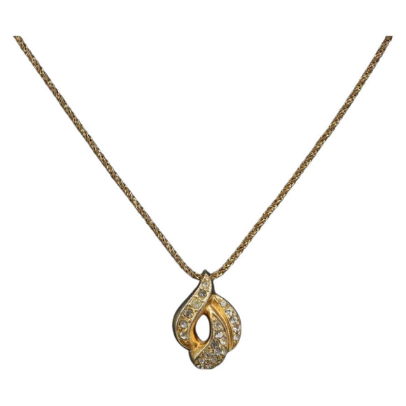 Christian Dior Necklace metal Gold Auth mr2612