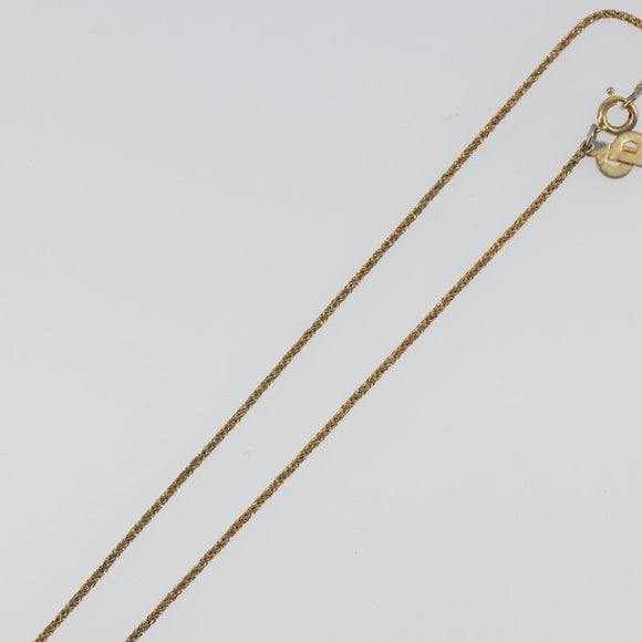 Christian Dior Necklace metal Gold Auth mr2612