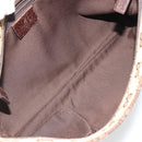 GUCCI GG Canvas Web Sherry Line Shoulder Bag Beige Silver 189749 Auth mr2613-18