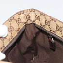 GUCCI GG Canvas Web Sherry Line Shoulder Bag Beige Silver 189749 Auth mr2613-20