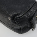 GUCCI Soho GG Pouch Leather Black Gold 308634 Auth mr2614-15