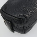 GUCCI Soho GG Pouch Leather Black Gold 308634 Auth mr2614-16