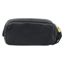 GUCCI Soho GG Pouch Leather Black Gold 308634 Auth mr2614-2