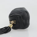 GUCCI Soho GG Pouch Leather Black Gold 308634 Auth mr2614-4