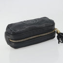 GUCCI Soho GG Pouch Leather Black Gold 308634 Auth mr2614-5