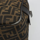 FENDI Zucca Canvas Hand Bag Black Brown Auth mr2615A-16
