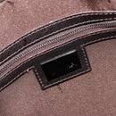 FENDI Zucca Canvas Hand Bag Black Brown Auth mr2615A-18