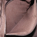 FENDI Zucca Canvas Hand Bag Black Brown Auth mr2615A-22