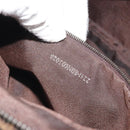 FENDI Zucca Canvas Hand Bag Black Brown Auth mr2615A-12