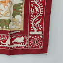 HERMES Carre 90 Scarf Silk Red Auth mr2616-10