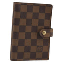 LOUIS VUITTON Damier Ebene Agenda PM Day Planner Cover R20700 LV Auth mr2618-1