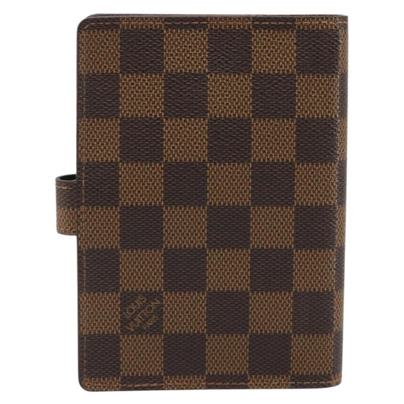 LOUIS VUITTON Damier Ebene Agenda PM Day Planner Cover R20700 LV Auth mr2618